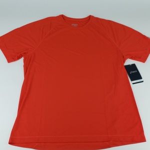 Men's Asics Running Shirt Polyester NWT Red
